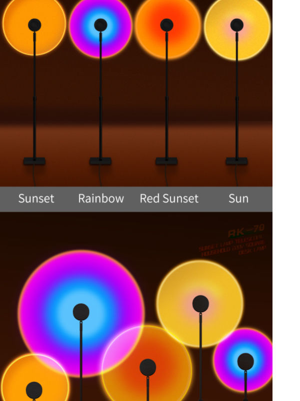 China Sunset Lamp Lens Light Sunset Lamp Lens Sunset Projection Lamp