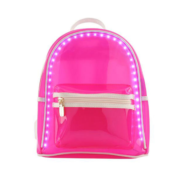 Backpack Transparent Boy, Pvc Led Lights Schoolbag