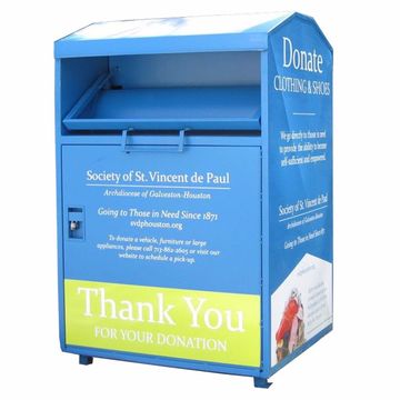 China Outdoor Public Drop-off Container For Used Clothes Donation Shoes ...