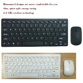 2.4 g wireless keyboard and mouse combo