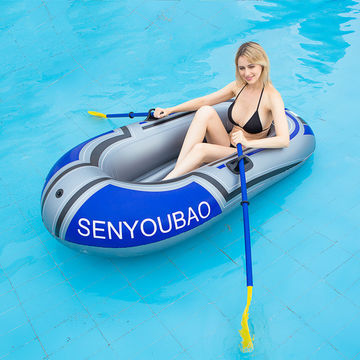 Wholesale Thickened Three-person Pvc Inflatable Boat, Fishing Boat