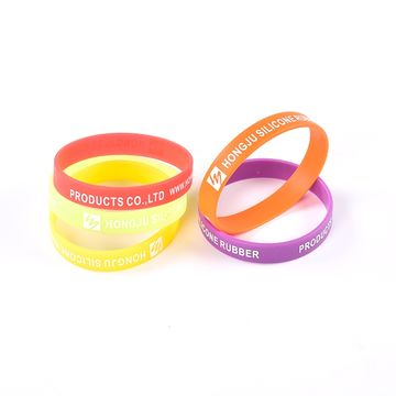 Bracelets en silicone avec logo personnalisé phosphorescents, fabriqués sur mesure pour B2B