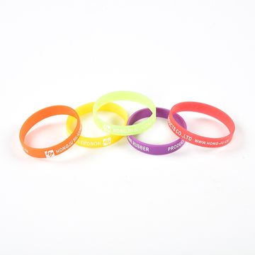 Bracelets en silicone avec logo personnalisé phosphorescents, fabriqués sur mesure pour B2B
