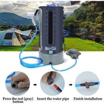 Camping Portable Outdoor Shower Bag 10 Gallons/40L with Removable Hose for  Camping Beach Swimming - China Camping Shower and Portable Camping Shower  price