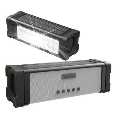 Lampe solaire LED avec batterie externe et haut-parleur bluetooth