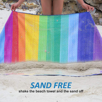 Wholesale Super Soft High Quality Sandless Cotton Printed Beach Towel -  China Sandless Beach Towel and Cotton Beach Towel price