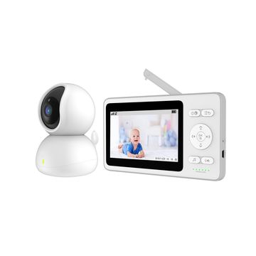 Video Baby Monitor with Camera and Audio, 3.2inch LCD Display, Infrared Night Vision, Two-Way Audio and Room Temperature Monitoring,Lullaby,Sound