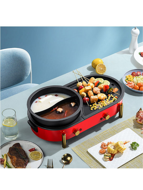 Buy Wholesale China Hot Pot Table Portable Hot Pot With Bbq Grill