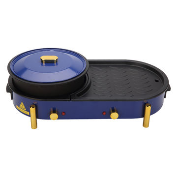 Buy Wholesale China Steel Hot Pot 2 In 1 Bbq Barbecue Electric Pan
