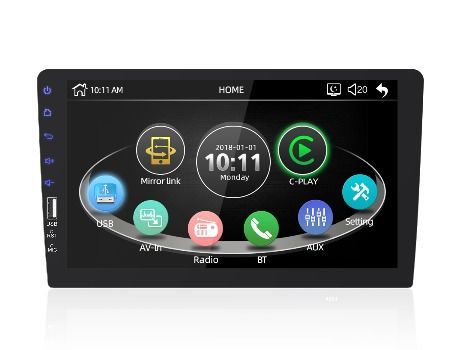1Din 9inch HD Car MP5 Mirror Link FM Player Stereo Radio Bluetooth TF/USB AUX-In