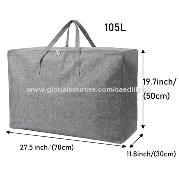 3 Pcs Extra Large Transparent Moving Bags With Zippers, Foldable Heavy-Duty  Packing Bag, Waterproof Clothe Quilt Storage Bag