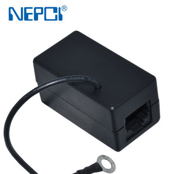 Protector contra sobretensiones CAT5E STP XJY-LA-03, conector modular Keystone blindado RJ45 hembra a hembra, SPD