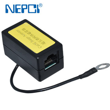 Protector contra sobretensiones CAT5E STP XJY-LA-03, conector modular Keystone blindado RJ45 hembra a hembra, SPD