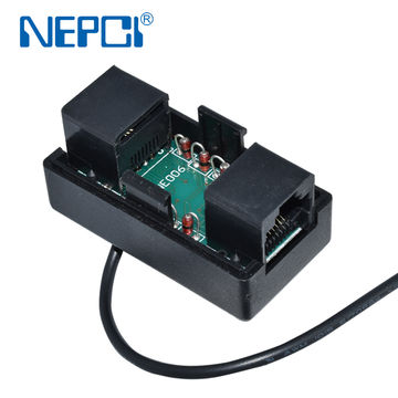 Protector contra sobretensiones CAT5E STP XJY-LA-03, conector modular Keystone blindado RJ45 hembra a hembra, SPD