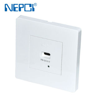 Buy Wholesale China Pd Usb Outlet With Wall Plate Type C 86*86mm 