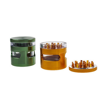 Clear View Weed Grinder 4-layer Windows 2.5'' 63mm Aluminum