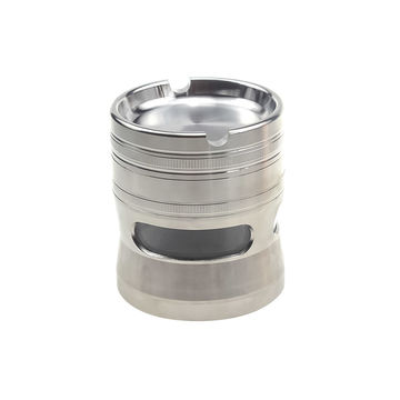 Clear View Weed Grinder 4-layer Windows 2.5'' 63mm Zinc
