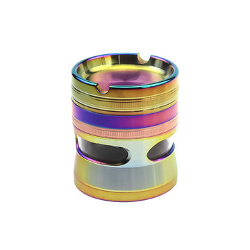 Clear View Weed Grinder 4-layer Windows 2.5'' 63mm Zinc