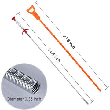 Buy Wholesale China 6 In 1 Drain Snake Hair Drain With 5 Packs Drain Auger  Clog Remover Cleaning Tool & 1 Pack Drain Re & 6 In 1 Drain Snake Hair Drain  at USD 1.3