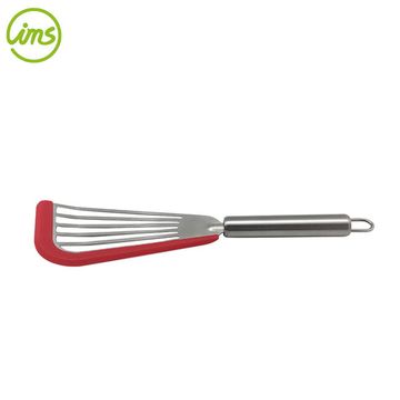 1pc High Temperature Silicone Kitchen Good Resistance Chinese Shovel Dough  Scraper Food Tongs Bakery Tool Accessories