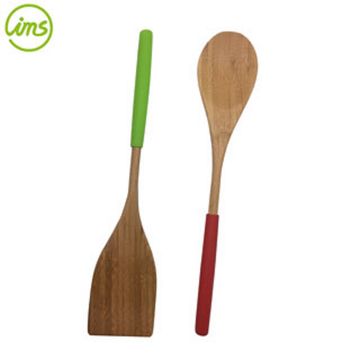 Taiwan 12 '' Colorful Bamboo Wooden Kitchen Utensils Set on Global ...