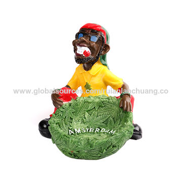 Achetez en gros Cendrier En Gros Figurine De Résine Unique Rasta Drôle  Personnalisée Chine et Cendrier à 1.32 USD