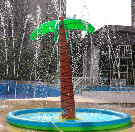 Sprinkle Splash Palm Tree Pad Inflatable 70 Water Play Spray Mat Toy Sprinkler Toy Splash Pad 16.9 Wholesale China Inflatable Coconut Tree Water Spray Palm Tree at factory prices from Together