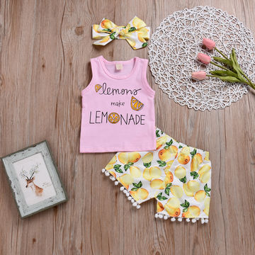 Conjunto De Roupas Para Bebê Menina SUNNY PIGGY - Floral Com Babados