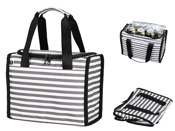 Thermal Insulated Cooler Bags Large Women Men Picnic Lunch Bento Box Trips  BBQ Meal Ice Zip