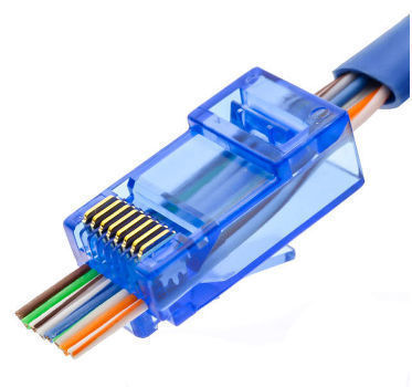EZ RJ45 Network Cable Modular 8P8C Connector End Pass Through cat6 cat5e 200X 
