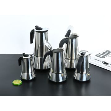 9 Cup Stovetop Coffee Maker Italian Espresso Stainless Steel Mocha Pot  Cafeteria