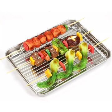 Industrial 50cm Barbeque Wire Baking Trays Cooling Rack - China