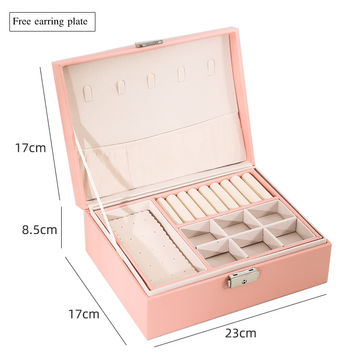 Fashion Velvet Jewelry Ring Display Organizer Box Hot Sales