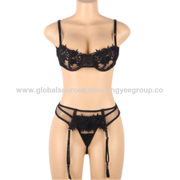 Large Size Sexy Lingerie Three-point Suit Hollow Sexy Steel Ring Bra Garter  Belt T Pants - Expore China Wholesale Large Size Sexy Underwear Three-point  Suit and Plus Size Underwear, Sexy Lingerie, Plus