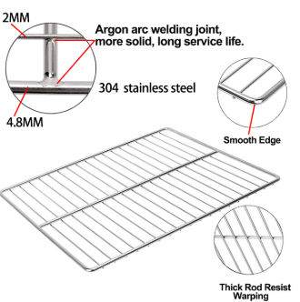 Buy Wholesale China Black Stainless Steel Cooling Rack Wire Rack For  Cooling Baking And Roasting Cool Cookies Cakes & Cooling Rack at USD 3