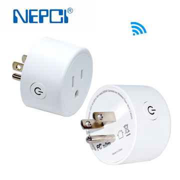 Enchufe Inteligente Inalámbrico Tipo US NEPCI XJY-ZN-22 compatible con ISO y Android 15A, Enchufe Inteligente WIFI