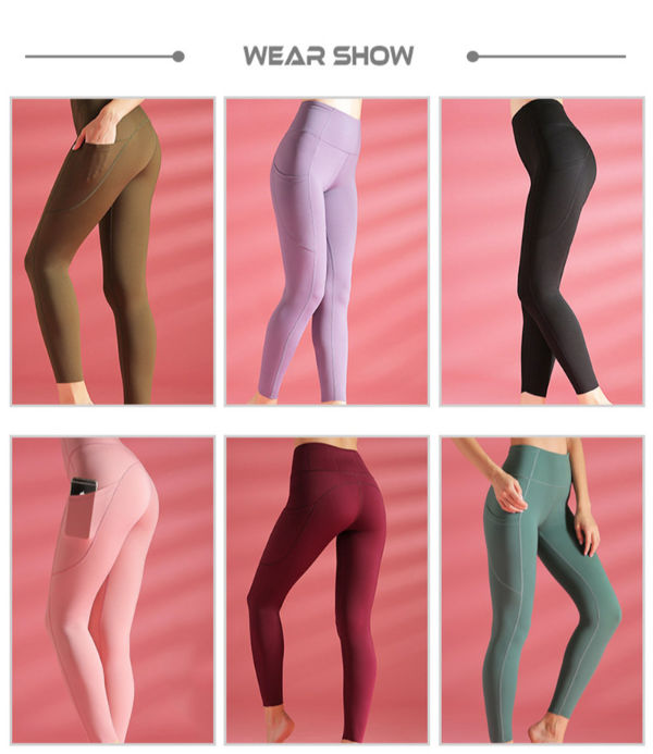 Yoga Pants Peach Buttock Bodybuilding High Waist Buttock Sports Tights ...