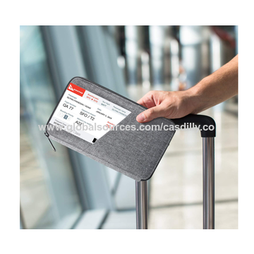 Protège Passeport Étanche 3 Pièces en Similicuir Personnalisé Porte Etui  pour Cartes De Crédit Voyage Protection Rose : : Mode