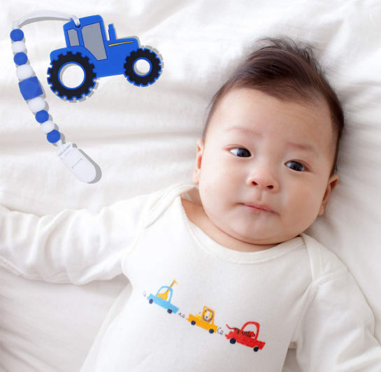 Compre Tractor Baby Teether-juguetes De Dentición Para Bebés 3-6 Meses Y  6-12 Meses y Tractor Bebé Mordedor de China por 1.8 USD