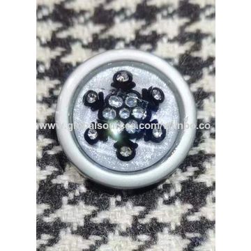 Antique silver Plastic Fancy Coat Buttons, Size/Dimension: 36l 28l