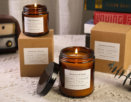 Buy Standard Quality China Wholesale 8oz Scented Candles, Custom Lable  250ml Natural Soy Fragrance Amber Jar Candles With Lid $1.64 Direct from  Factory at Xuzhou Rosarieo International Co., Ltd