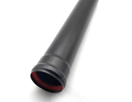 Stove Pipe 100 cm Black Flue Pipe 2.0 mm Diameter 120