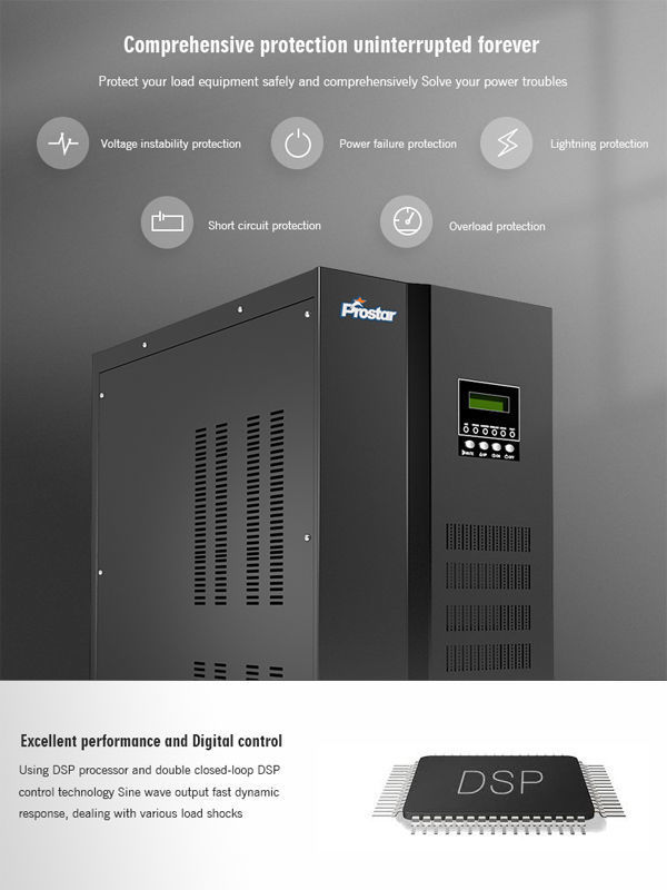 1KVA Tower Online Low Frequency UPS, Tower UPS Online UPS 1kva low ...