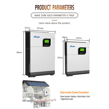 China 3KW 24VDC 220VAC High Frequency off Grid Pure Sine Wave Solar ...