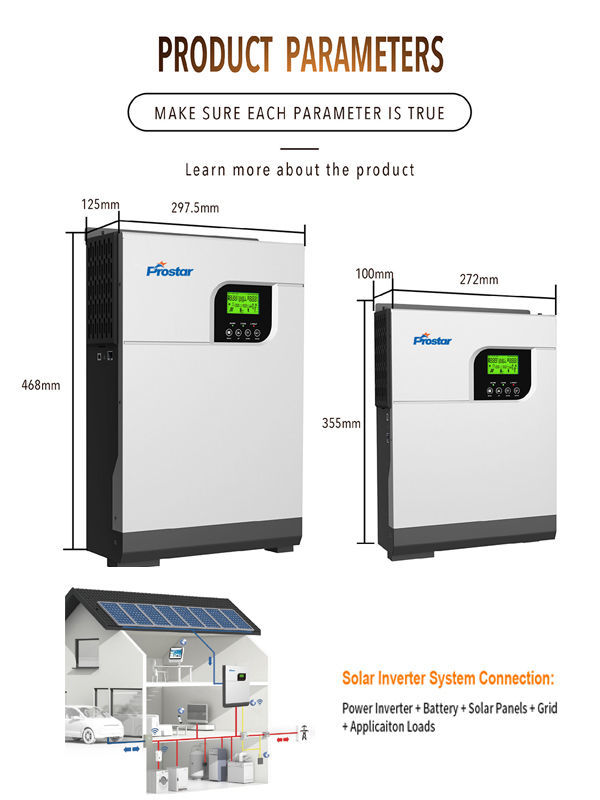 2KW 24V High Frequency Off Grid Pure Sine Wave Solar Inverter, 2KW High ...