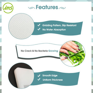 Buy Wholesale Taiwan Thin White Juice Grooves Pe Plastic Cutting Board &  Thin White Juice Grooves Pe Plastic Cutting Board at USD 2.16