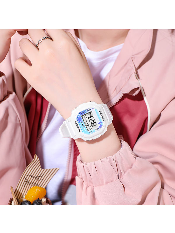 Watch Baby G Tik Tok Digital Watch Lady Plastic Wrist Watch Sport
