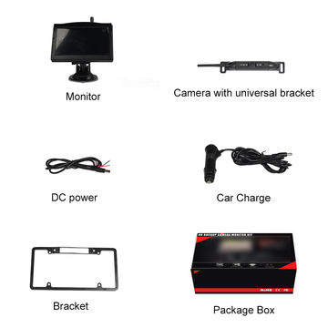 Parking set - rear WiFi camera waterproof IP68 + 5 monitor