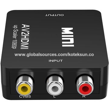 RCA vers HDMI,Adaptateur AV CVBS vers HDMI,Vidéo Audio