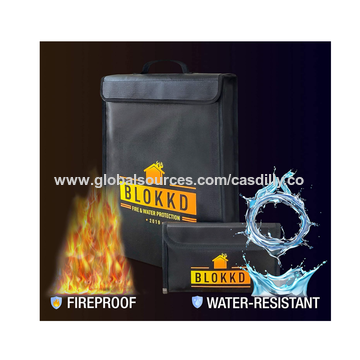 Buy Wholesale China Fireproof Document Bags With Lock, Extra Large 16  X12.6 X 6.5, Waterproof Fire Proof Lock Box Bag & Fireproof Document Bags  at USD 7.5